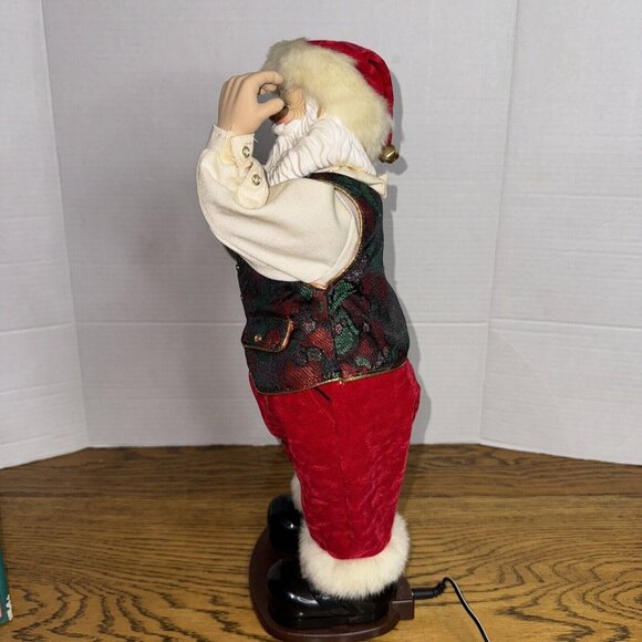 Rockin Around the Christmas Tree Dancing Santa 16" 1999 Works Good - Picture 9 of 16